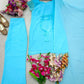 Embroidered Fox Georgette Palazzo Suit Set