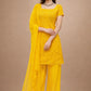 Embroidered Fox Georgette Palazzo Suit Set