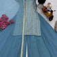 Embroidered Fox Georgette Palazzo Suit with Dupatta
