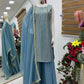 Embroidered Fox Georgette Palazzo Suit with Dupatta
