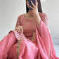 Embroidered Fox Georgette Palazzo Suit with Dupatta