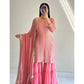Embroidered Fox Georgette Palazzo Suit with Dupatta