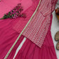 Embroidered Fox Georgette Palazzo Suit with Dupatta