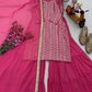 Embroidered Fox Georgette Palazzo Suit with Dupatta