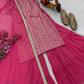 Embroidered Fox Georgette Palazzo Suit with Dupatta