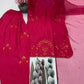 Embroidered French Crepe Farshi Palazzo Suit with Organza Dupatta