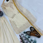 Embroidered French Crepe Palazzo Suit with Organza Dupatta