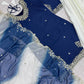 Embroidered French Crepe Top Palazzo Set with Organza Dupatta