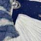 Embroidered French Crepe Top Palazzo Set with Organza Dupatta