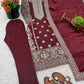 Embroidered GMY Silk Kurta Pant Set with Dupatta