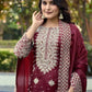 Embroidered GMY Silk Kurta Pant Set with Dupatta