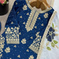 Embroidered GMY Silk Kurti Plazzo Set