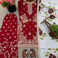 Embroidered GMY Silk Kurti Plazzo Set