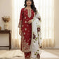 Embroidered GMY Silk Kurti Plazzo Set