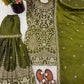 Embroidered GMY Silk Sharara Palazzo Set with Dupatta