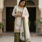 Embroidered GMY Silk Sharara Palazzo Set with Dupatta