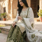 Embroidered GMY Silk Sharara Palazzo Set with Dupatta