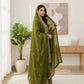 Embroidered GMY Silk Sharara Palazzo Set with Dupatta