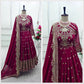 Embroidered Georgette Anarkali Gown Set