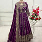 Embroidered Georgette Anarkali Gown Set