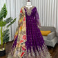 Embroidered Georgette Anarkali Gown Set with Dupatta