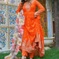 Embroidered Georgette Anarkali Gown Set with Dupatta