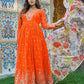 Embroidered Georgette Anarkali Gown Set with Dupatta