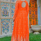 Embroidered Georgette Anarkali Gown Set with Dupatta