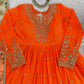 Embroidered Georgette Anarkali Gown Set with Dupatta
