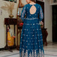 Embroidered Georgette Anarkali Gown Set with Dupatta