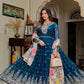 Embroidered Georgette Anarkali Gown Set with Dupatta