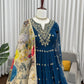 Embroidered Georgette Anarkali Gown Set with Dupatta