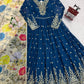Embroidered Georgette Anarkali Gown Set with Dupatta