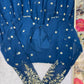Embroidered Georgette Anarkali Gown Set with Dupatta