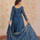 Embroidered Georgette Anarkali Gown with Dupatta