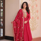 Embroidered Georgette Anarkali Gown with Dupatta