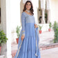 Embroidered Georgette Anarkali Gown with Dupatta