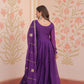 Embroidered Georgette Anarkali Gown with Dupatta