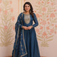 Embroidered Georgette Anarkali Gown with Dupatta