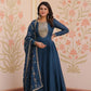 Embroidered Georgette Anarkali Gown with Dupatta