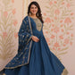 Embroidered Georgette Anarkali Gown with Dupatta