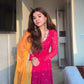 Embroidered Georgette Anarkali Set