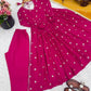 Embroidered Georgette Anarkali Set