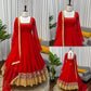 Embroidered Georgette Anarkali Suit Set with Dupatta