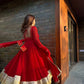 Embroidered Georgette Anarkali Suit Set with Dupatta