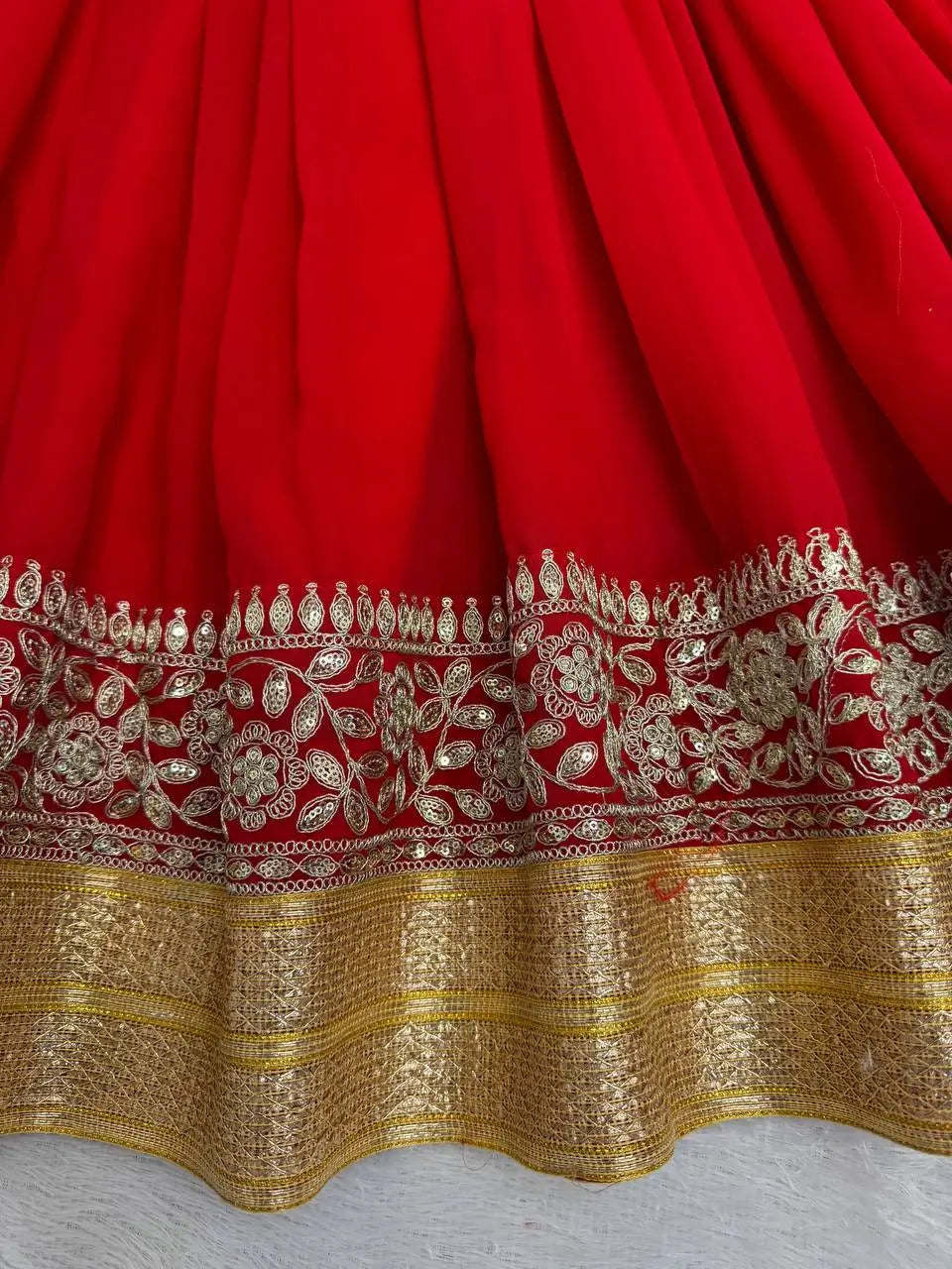 Embroidered Georgette Anarkali Suit Set with Dupatta