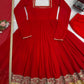 Embroidered Georgette Anarkali Suit Set with Dupatta