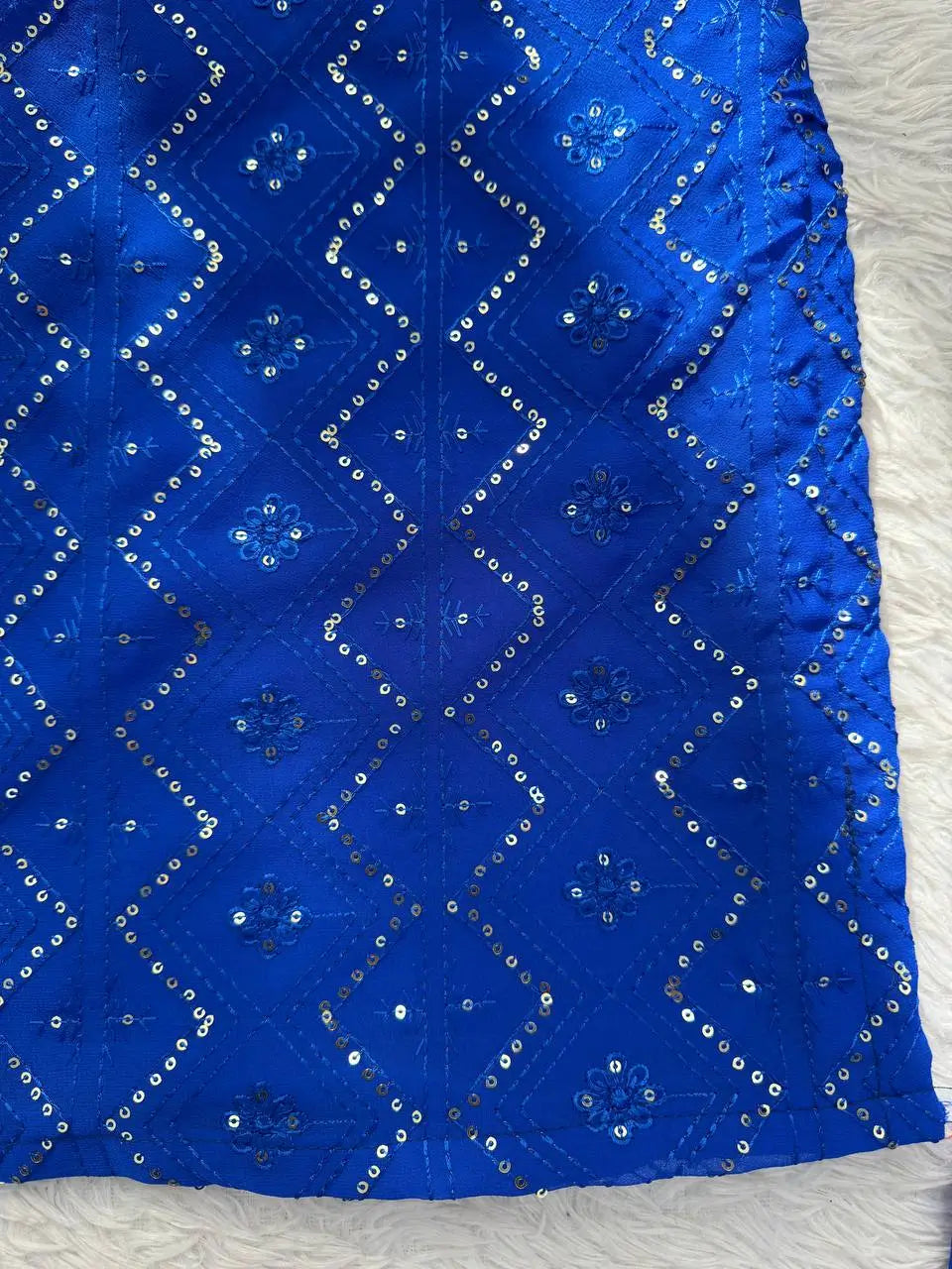 Embroidered Georgette Bootcut Suit Set