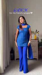 Embroidered Georgette Bootcut Suit Set