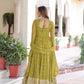 Embroidered Georgette Festive Gown Set